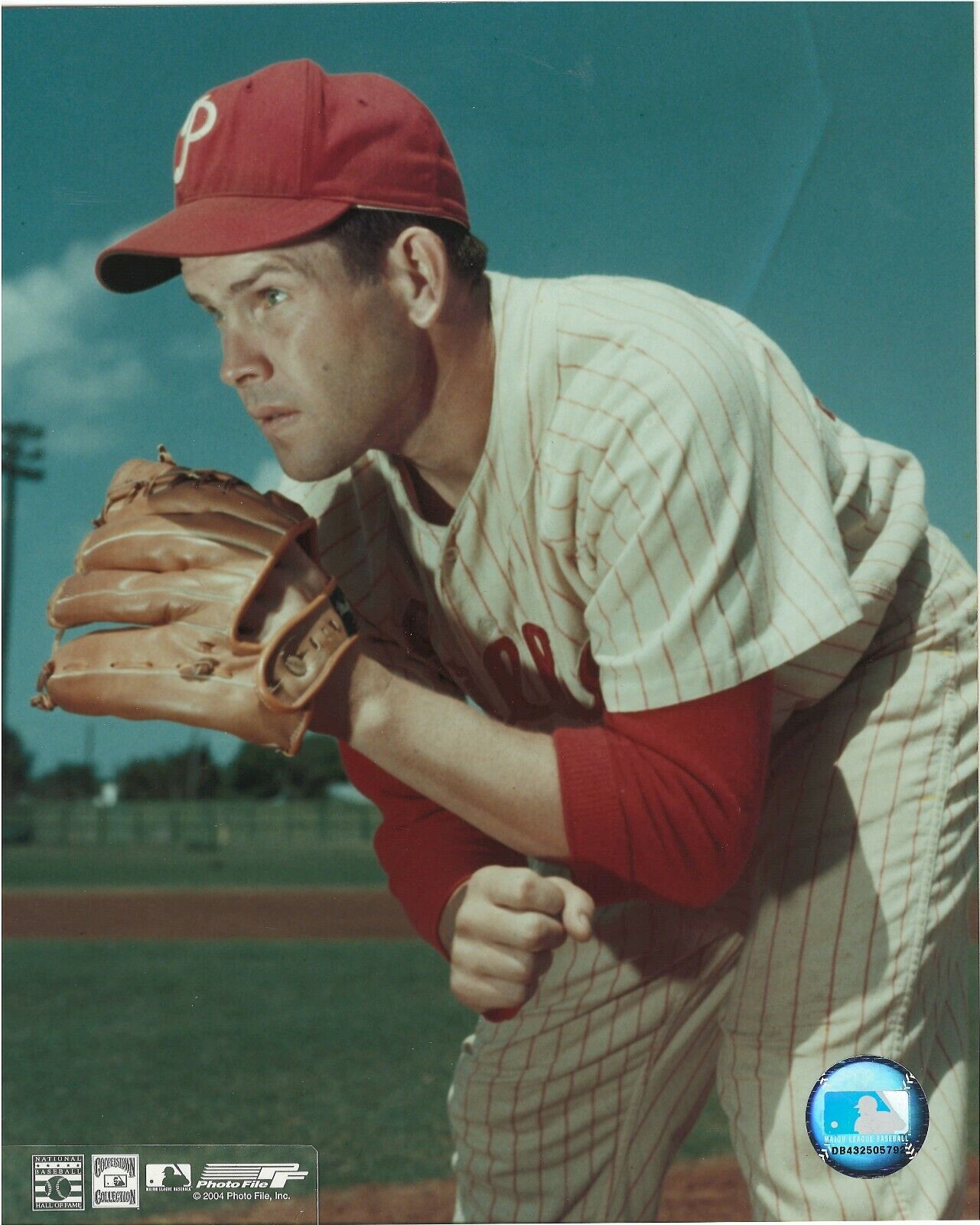 ROBIN ROBERTS PHILADELPHIA PHILLIES HALL OF FAMER RARE Photo Poster painting