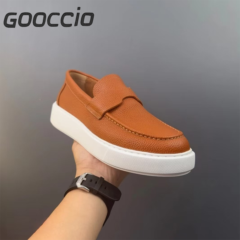 BC194 Cowhide Slip-On Loafers/Casual Shoes For Men GOOCCIO   