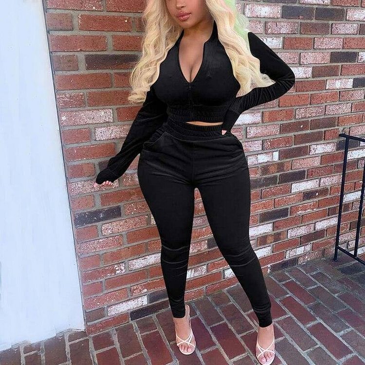 Sexy Autumn Velvet Tracksuit Women Two Piece Outfits 2 Piece Velvet Set Female Sweat Suits Velour Tracksuit Ladies Sweatsuit
