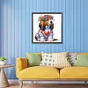 (Multi-Style)Dog-Partial Special Shaped Diamond Painting 30*30CM