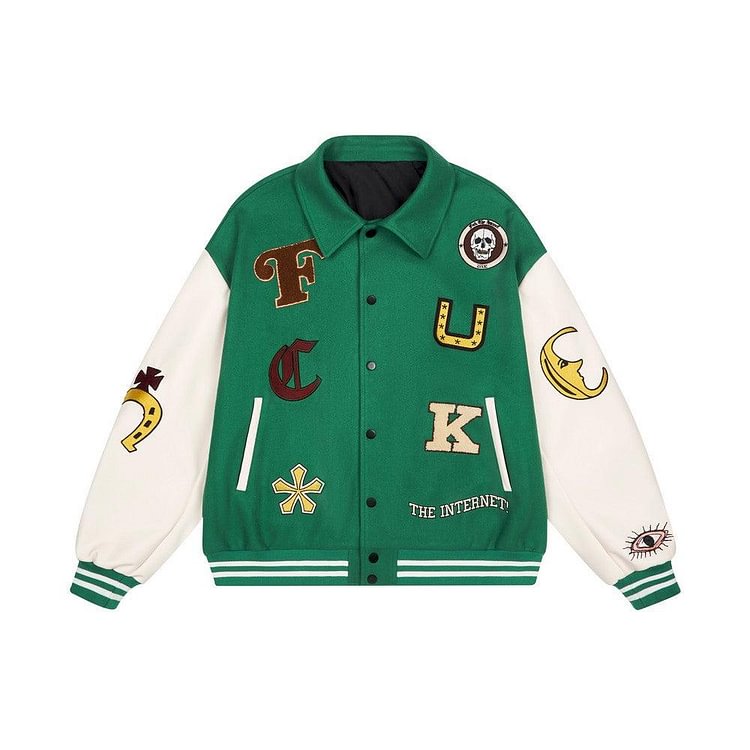 FTI Penitent Embroidered Varsity Jacket