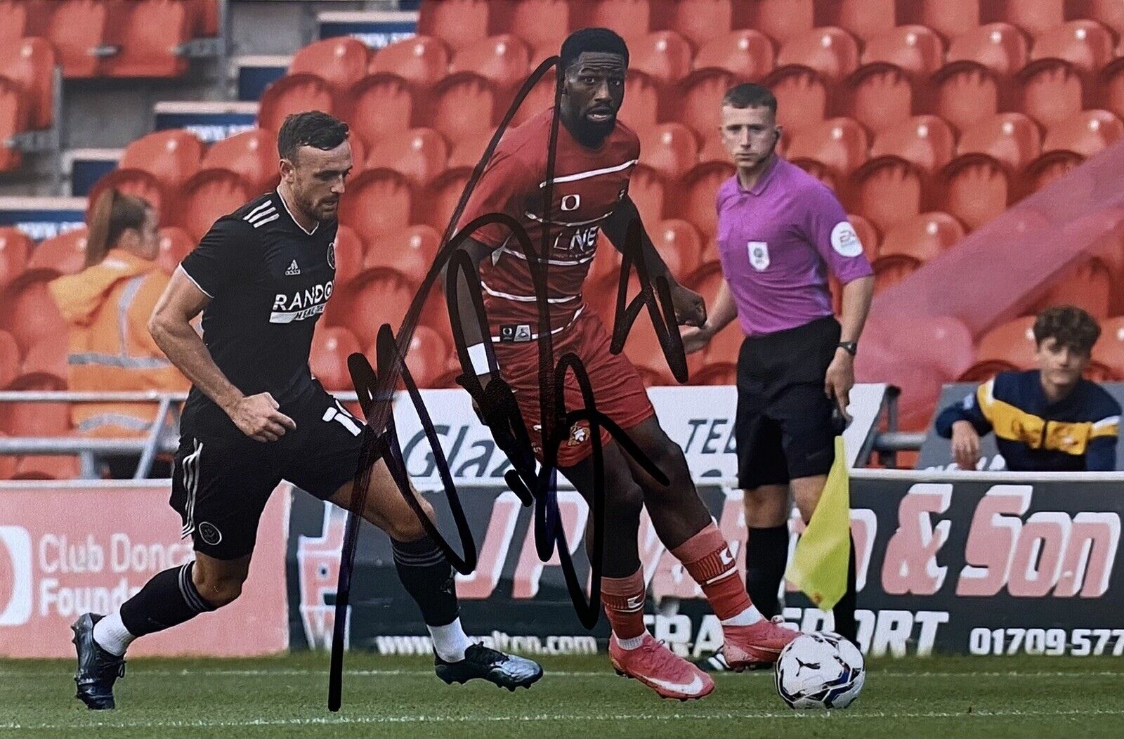 Omar Bogle Genuine Hand Signed Doncaster Rovers 6X4 Photo Poster painting