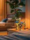 Dog Lamp Dog Series Art Night Light Stained Resin Dog Desk Lamp Home Decor