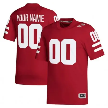 Men's Nebraska Huskers Scarlet  Replica Custom Football Jersey Customized Black Stitched Game Jersey