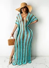 Change Locations Cover Up Handmade Crochet Long Coverup