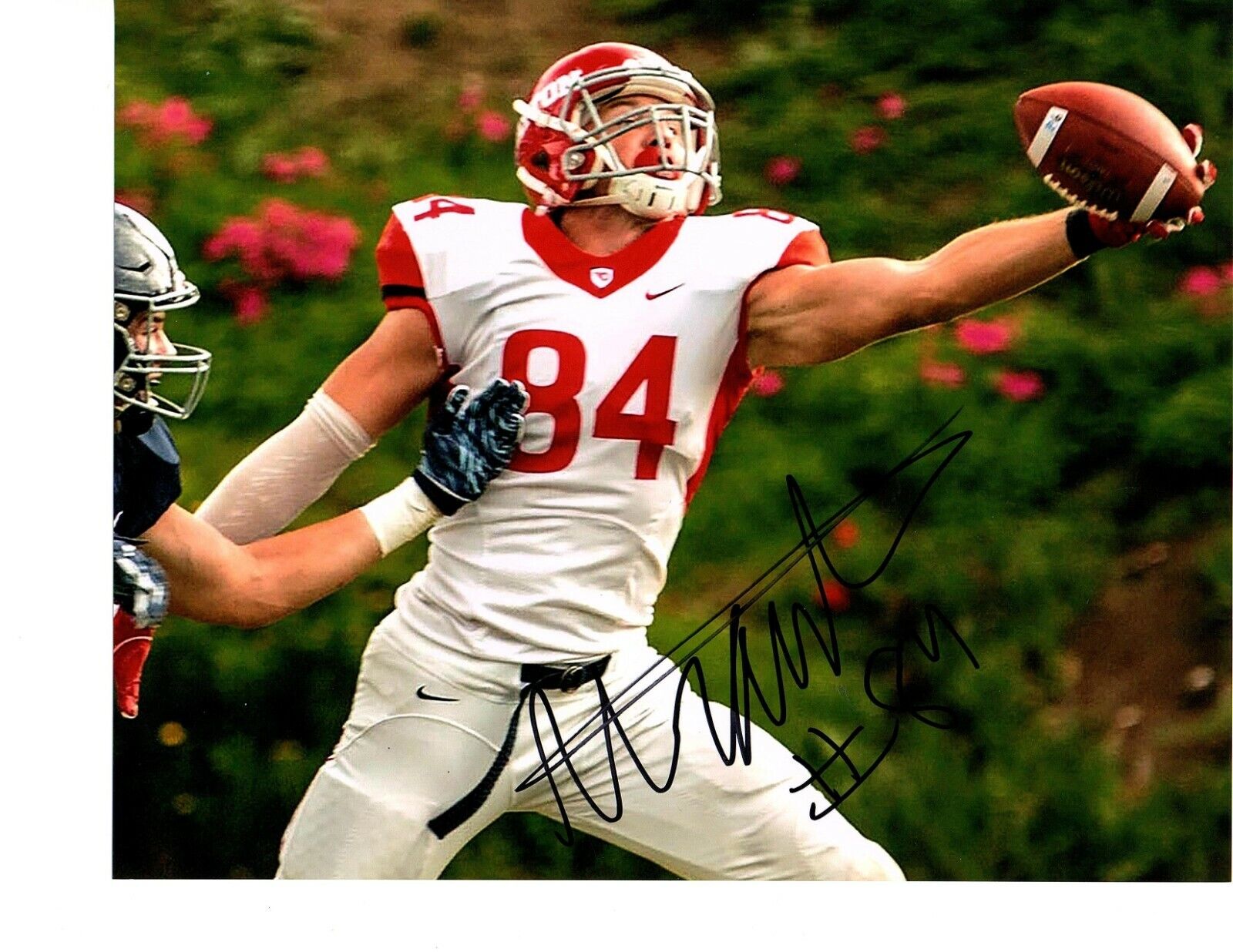 Adam Trautman Dayton Flyers signed autographed 8x10 football Photo Poster painting Top TE e