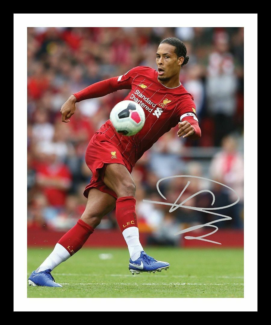 Virgil Van Dijk - Liverpool Autograph Signed & Framed Photo Poster painting 1