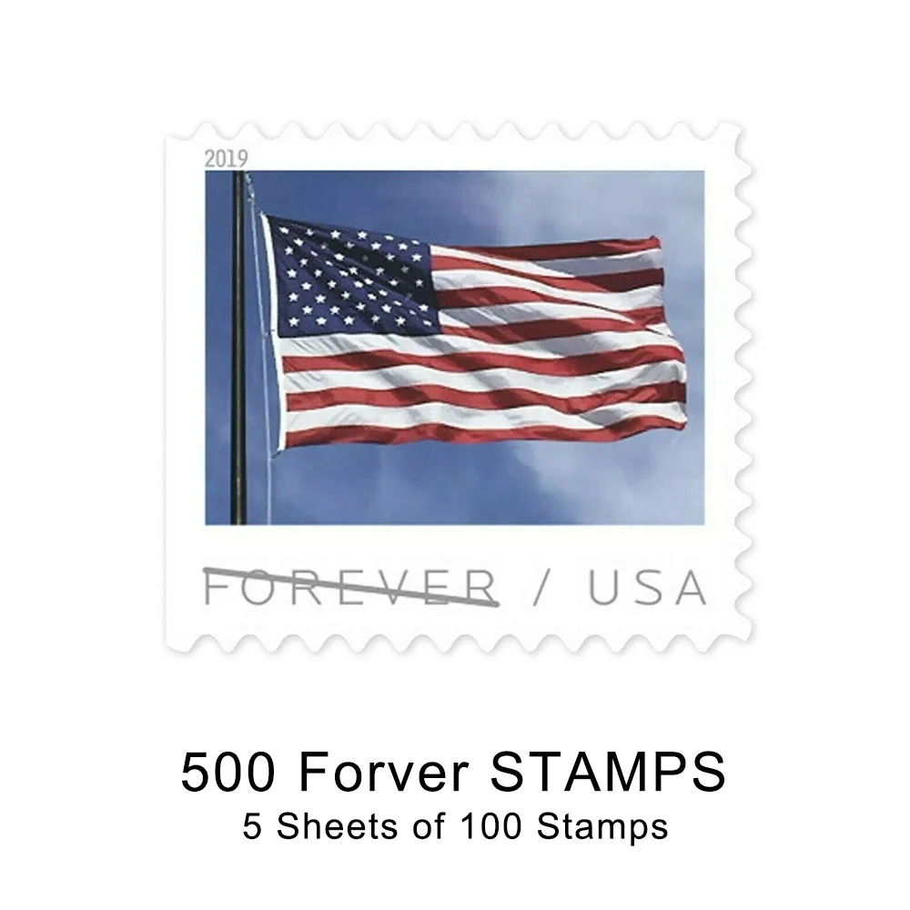 🎁【US Free Shipping】100PCS2019 US Flag Forever Stamps
