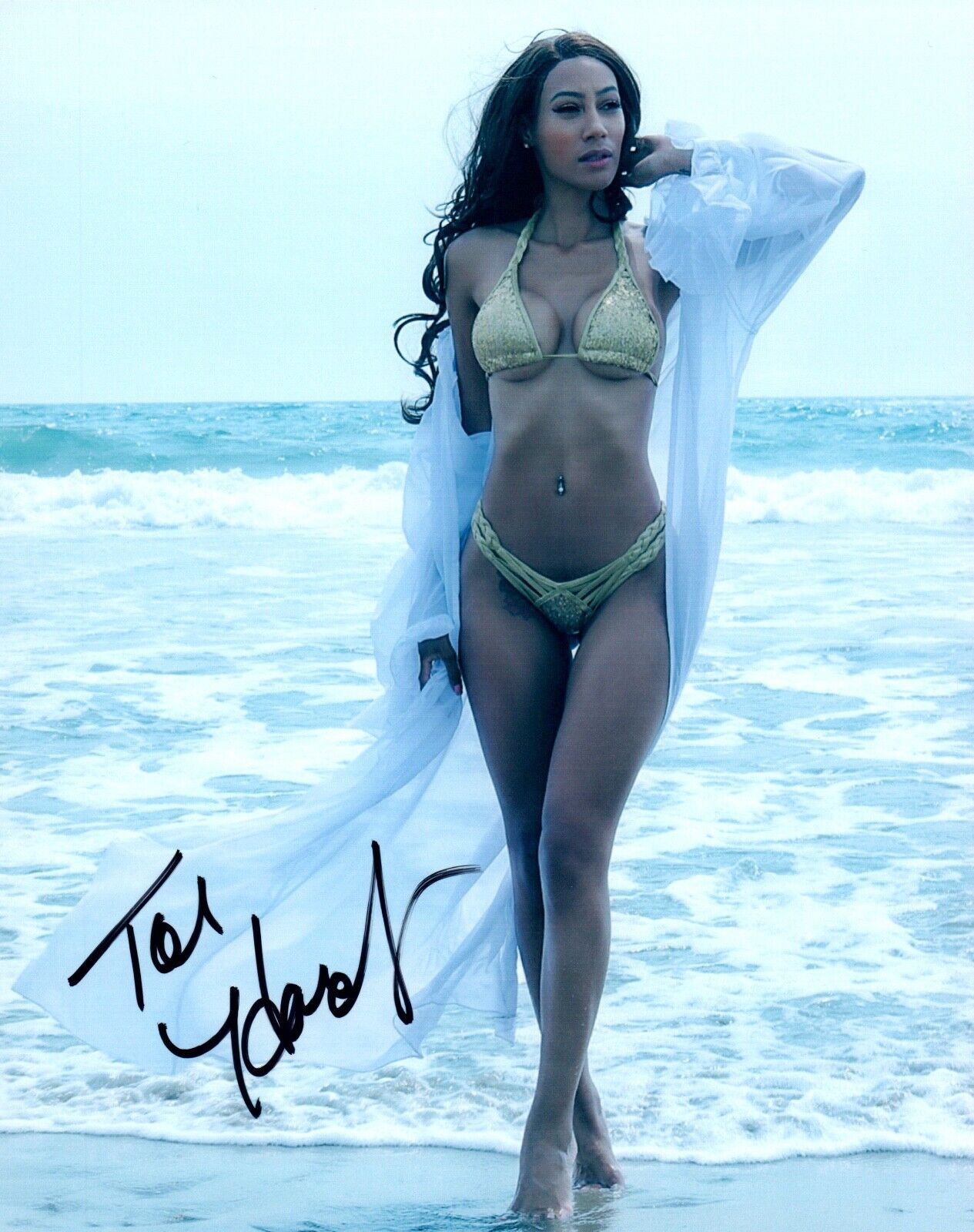 Toi Hardy Signed Autographed 8x10 Photo Poster painting Model COA