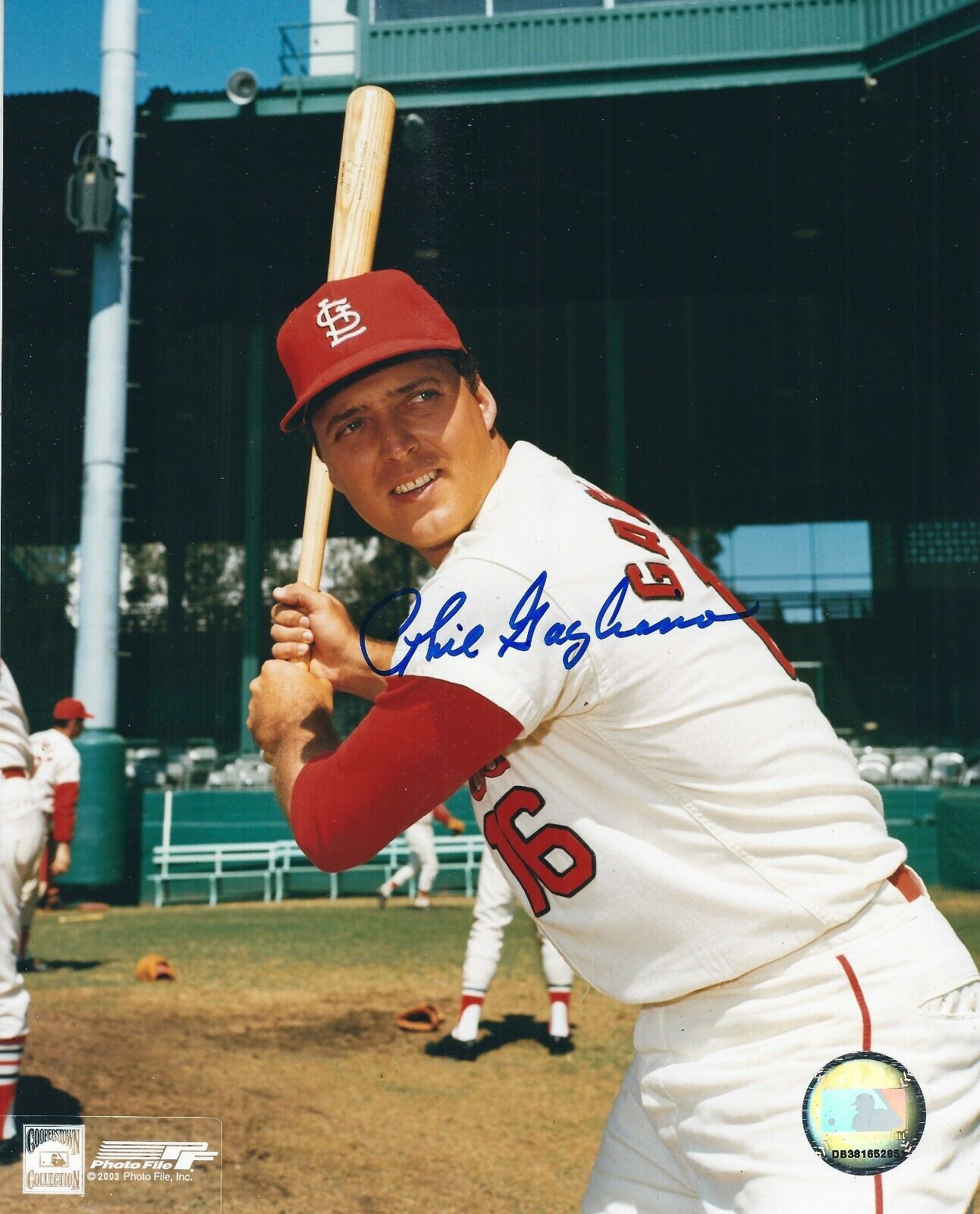 Signed 8x10 PHIL GAGLIANO St. Louis Cardinals Autographed Photo Poster painting - COA