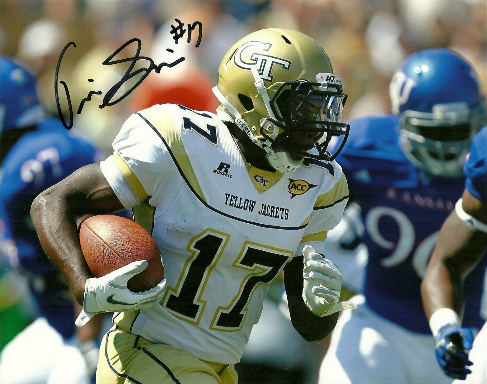 ORWIN SMITH SIGNED GEORGIA TECH YELLOW JACKETS 8X10 Photo Poster painting W/COA