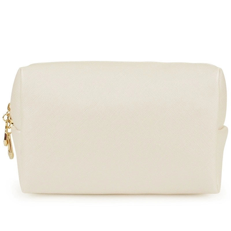 Basic Solid Color Pu Leather Square Makeup Bags