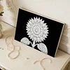 DIY Pearl Painting Sunflower for Home Wall Decor with Frame(20x30cm)
