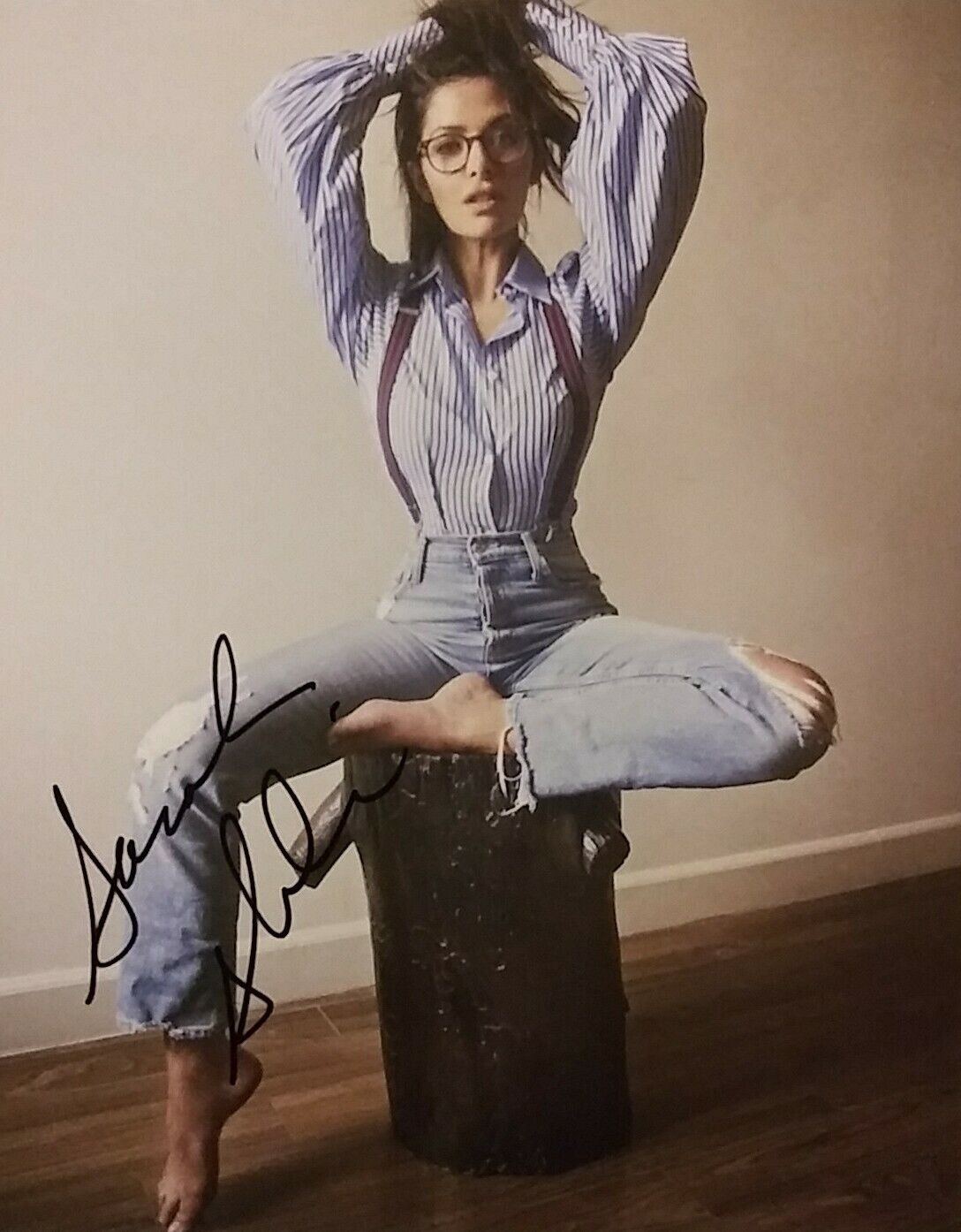 Sarah Shahi signed 8 x 10