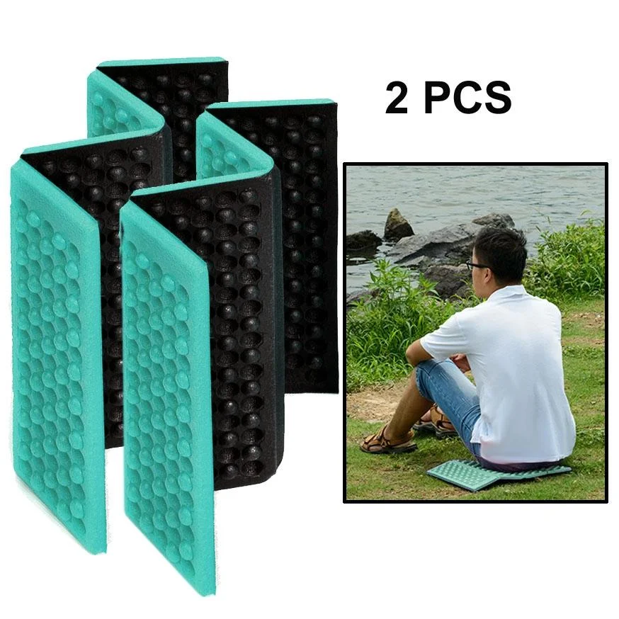 2 PCS Portable Folding Mobile Cellular Massage Cushion Outdoors Damp Proof Picnic Seat Mats EVA Pad
