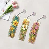 3Pcs Special Shaped Daffodils DIY Diamond Painting Bookmark Making Kit for Home