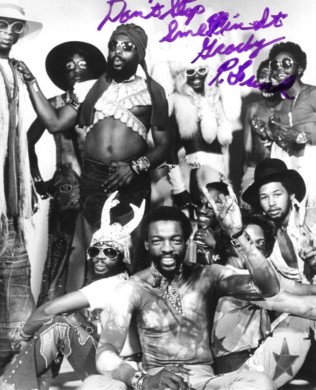 * SHADY GRADY THOMAS * signed 8x10 Photo Poster painting * PARLIAMENT FUNKADELIC * COA * 4