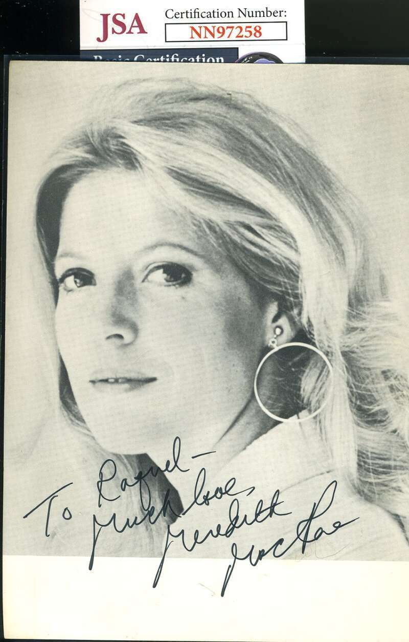 Meredith MaCrae JSA Coa Signed 5x7 Photo Poster painting Autograph