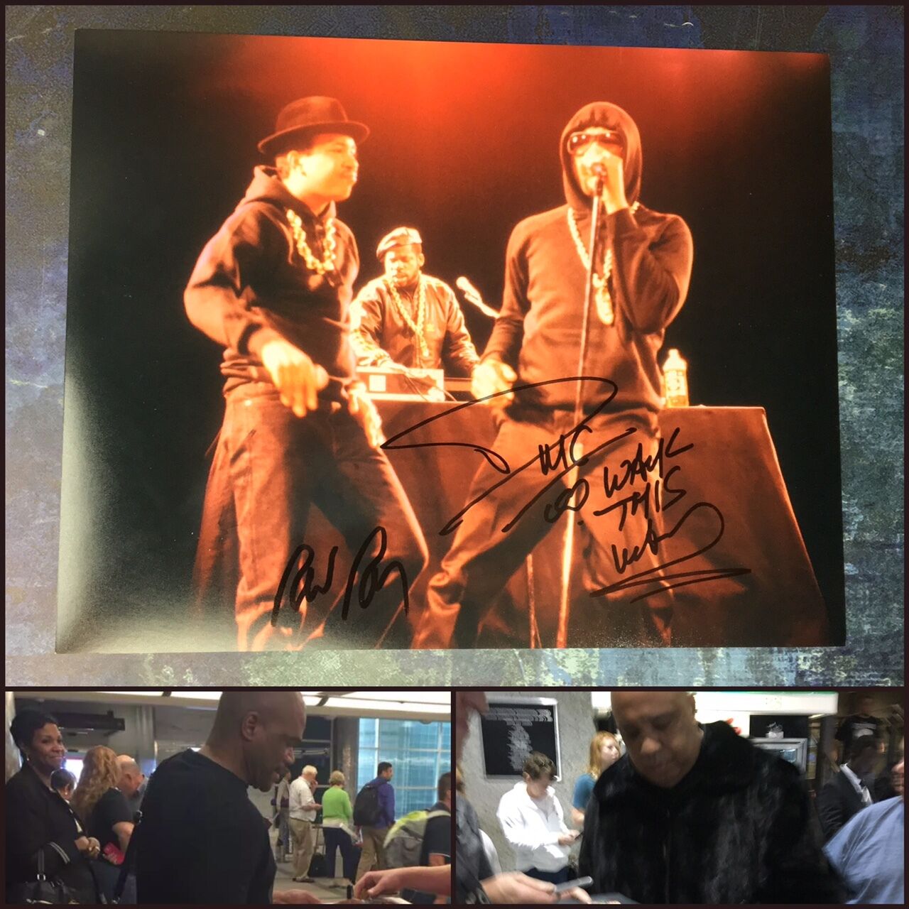 GFA Rev Run & Darryl McDaniels * RUN - D.M.C. * Signed 11x14 Photo Poster painting PROOF R3 COA