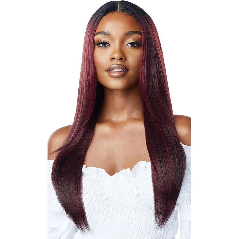 Long Straight Hair Wig Chemical Fiber Head Cover