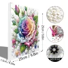 (Pre-Framed)Flower-Special Shape Diamond Painting Kit(25x25cm)