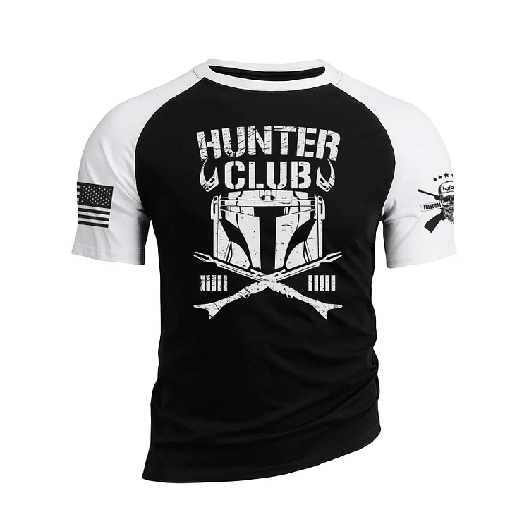 HUNTER CLUB RAGLAN GRAPHIC TEE