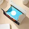 DIY PU Diamond Painting Tissue Box Kit Desktop Tissue Holder with Rhinestone Diamond Desk Decorative Tissue Box for Adults Desktop Storage Organizer (Sunflower)