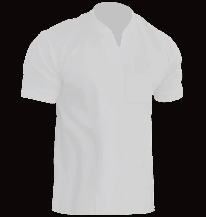 Uveng Uveng Men's Fitness Plus-Size Sports T-Shirt Men's Elastic Cotton Pocket Short-Sleeved Summer V-Neck Polo Shirt