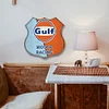 Racing Team Gulf - Shield Vintage Metal Signs(12*12Inch) - Gas