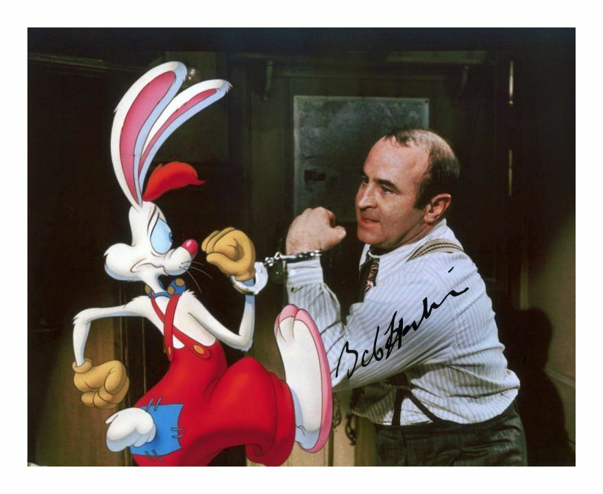 BOB HOSKINS - WHO FRAMED ROGER RABBIT AUTOGRAPH SIGNED PP Photo Poster painting POSTER