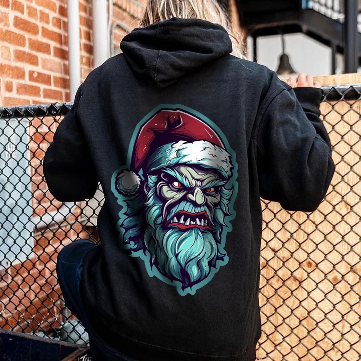 Scary Christmas Devil Christmas Theme Hoodie