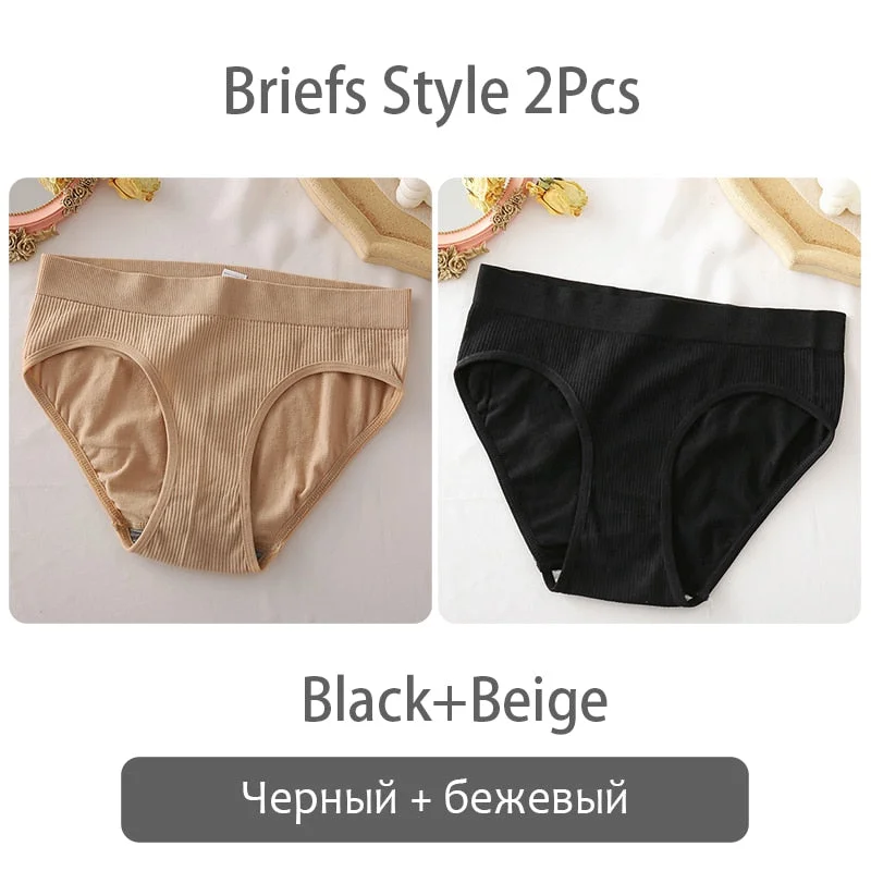 FINETOO Seamless Briefs Women Sexy Panties S-XL Female Underpants Fashion Ladies Panties Solid Color Girls Panty Lingerie 2020