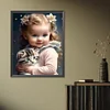 Diamond Painting-5D Full Round Drill  Sweet Girl(40x50cm)