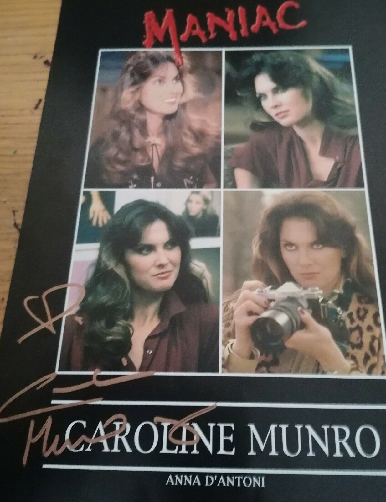 CAROLINE Munro signed Maniac 8 x 10 Colour Photo Poster paintinggraph from 1980 Horror Film