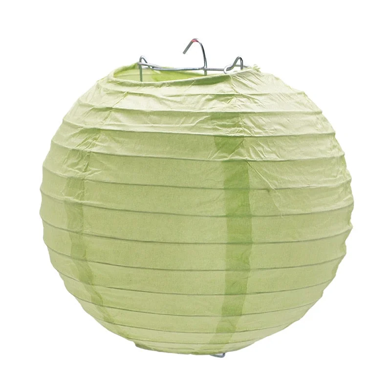 1Pc 4-12inch Round Chinese Paper Lanterns Hanging Lantern Ball for Wedding Birthday Party Decoration Supplies Baby Shower Favors