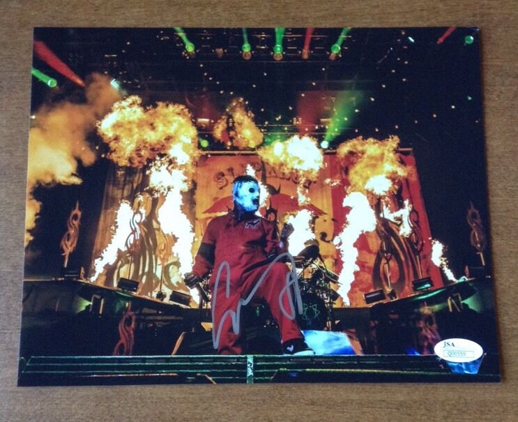 Corey Taylor Slipknot REAL hand SIGNED 8x10 Photo Poster painting JSA COA RARE