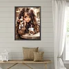 Diamond Painting-DIY Full Round Drill Girl(50*40 CM)