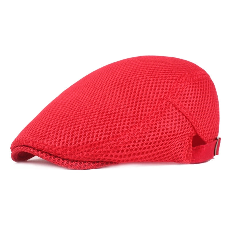 Unisex Minimalist Solid Color Flat Eaves Beret Hat
