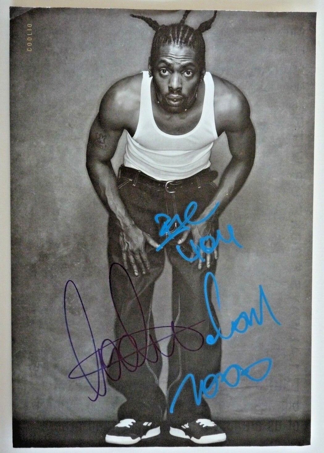 Coolio Rapper Signed Autographed Book Page Photo Poster painting PSA BAS Guaranteed F7