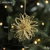 Golden Shimmer Christmas's Tree Hanging Decor Balls