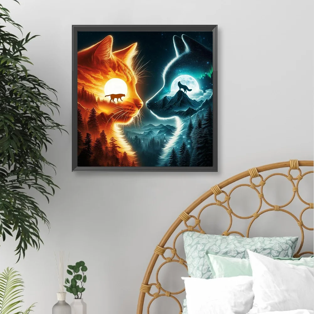 Diamond Painting - Full Round Drill - Wolf(Canvas|40*40cm)