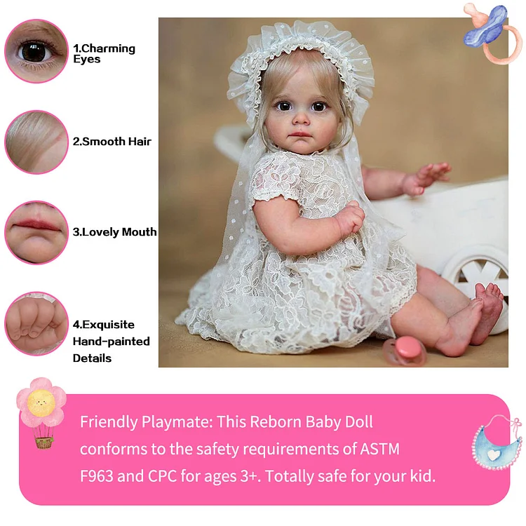 17 Nathalia Realistic Toddler Reborn Baby Girl, Reborn Collectible Baby  Doll Has Coos and Heartbeat