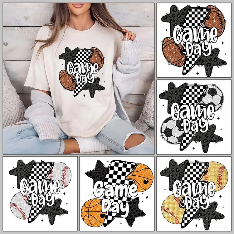 Game Day Shirt, Retro Checkered Football T-Shirt, Football Mama T-Shirt, Sweatshirt, Hoodie