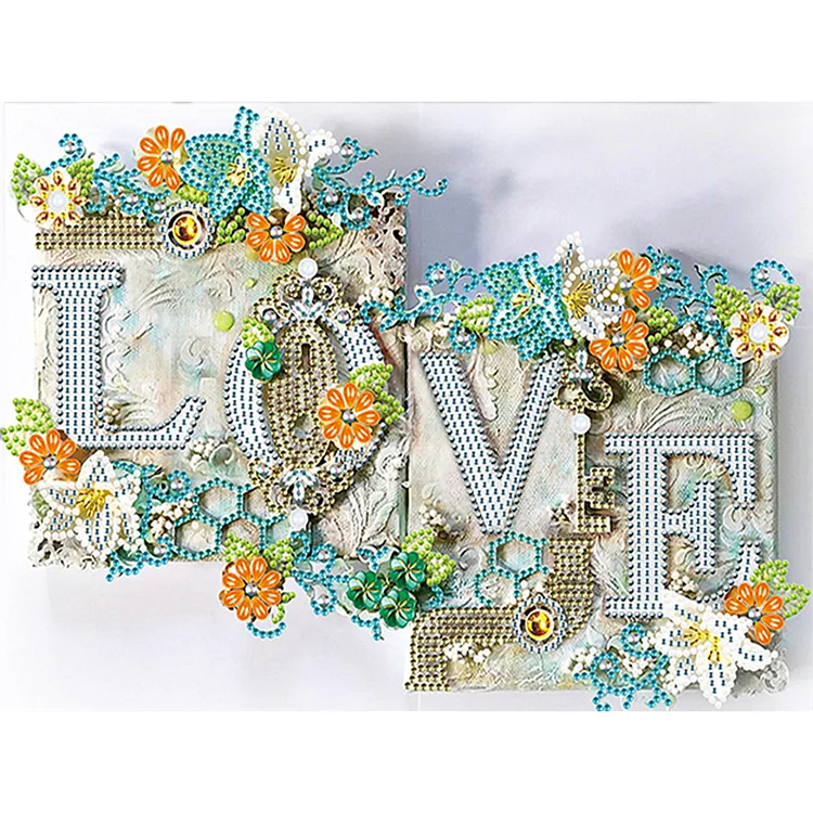 Love - Partial Drill - Special Diamond Painting(40*30cm)