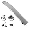 [US Local Warehouse] 2PCS 85 Inch Aluminum Motorcycle Ramp with Handle Truck Ramps with Safety Straps and Gloves Heavy Duty Folding Loading Ramps for Pickup Trucks