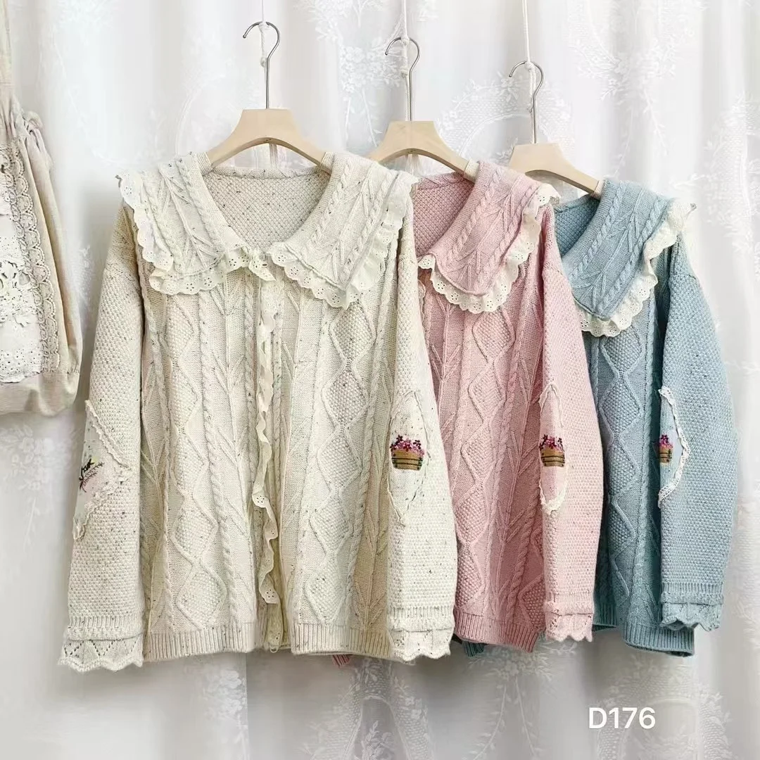 Chicfifth Sweater Women Winter Long Sleeve High Quality Autumn Vintage Top Knitted Cardigan