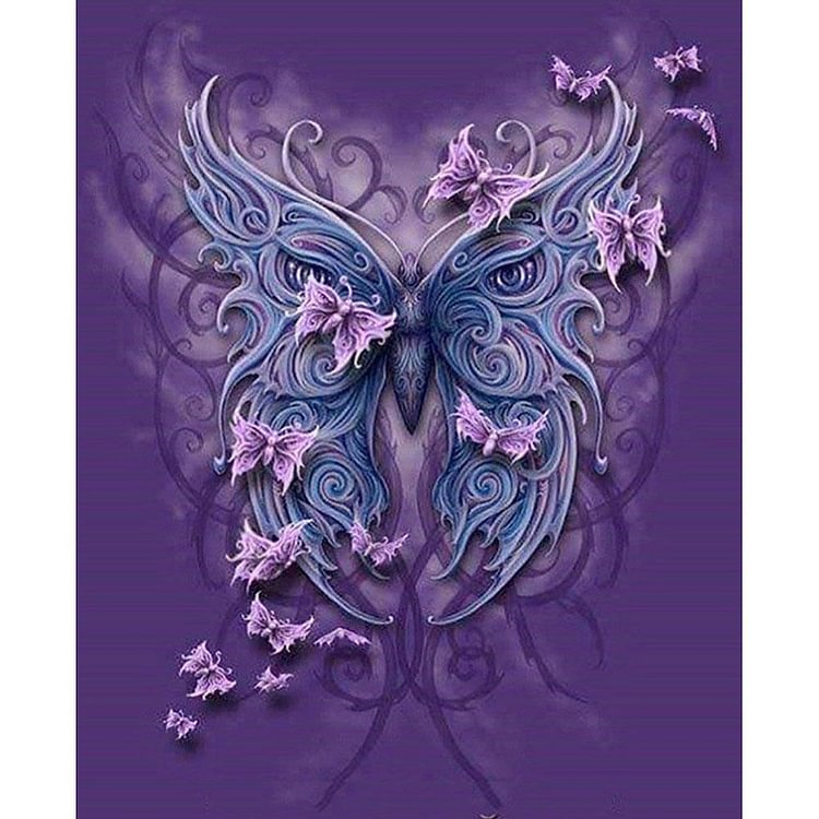 30*40cm   Diamond Painting Butterfly