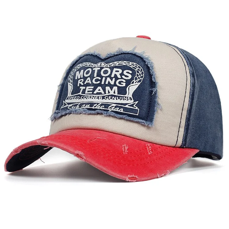 High quality MOTORS RACING TEAM Patch print Baseball Cap cotton%snapback caps outdoor Casual hats hip hop hat