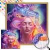 Rainbow Beauty - Round AB Drills Diamond Painting(45x45cm)