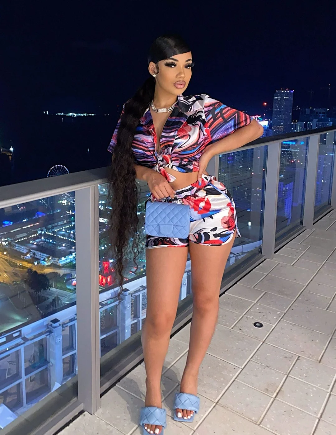 CM.YAYA Elegant Beach Leaf Women Two 2 Piece Set Outfits Sweatsuit 2022 Summer Shirt and Shorts Holiday Matching Set Tracksuit